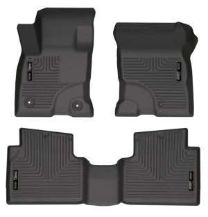 Ford Maverick Floor Mats - Front + Rear - Husky Liners - Weatherbeater - Black - 2022+ Ford Maverick Floor Mats - Front + Rear - Husky Liners - Weatherbeater - Black - 2022+